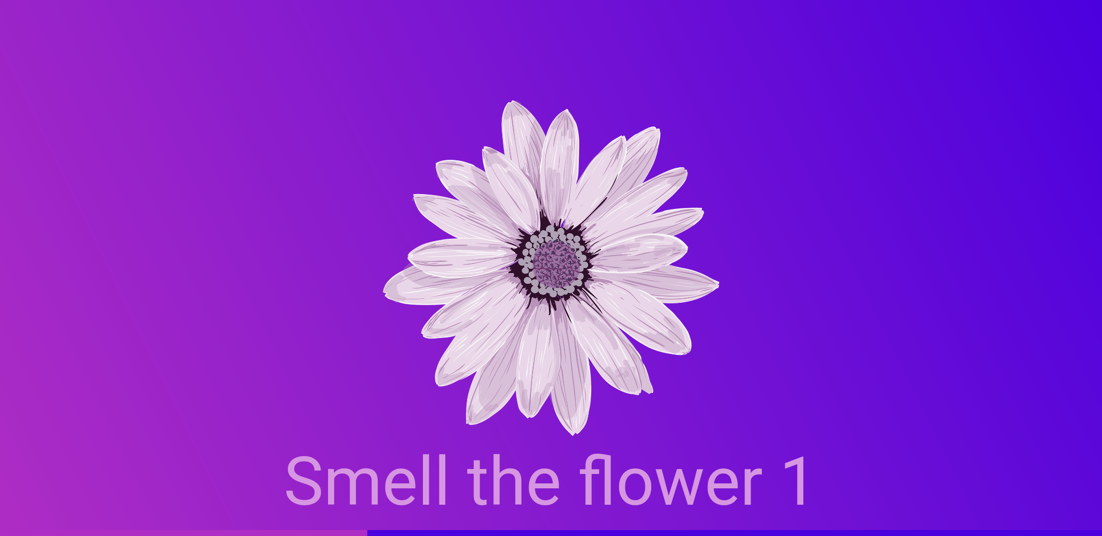 Flower and candle breathing video
